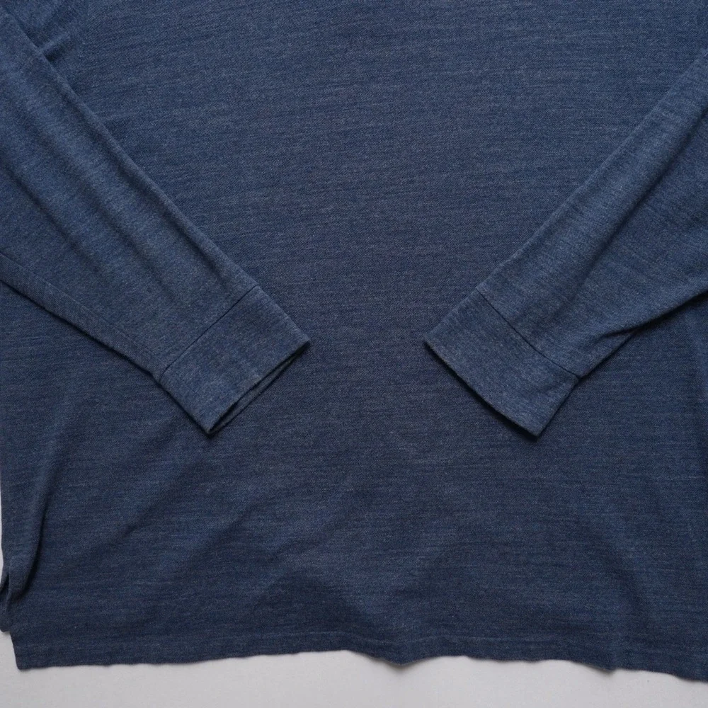 Polo Ralph Lauren Polo Mens 2XB Blue Heathered Pique Big Tall Red‎ Pony